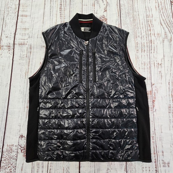 Z Zegna Other - Z Zegna TechMerino Black Quilted Zip Vest Wool Mixed Media Luxury Gilet 3XL